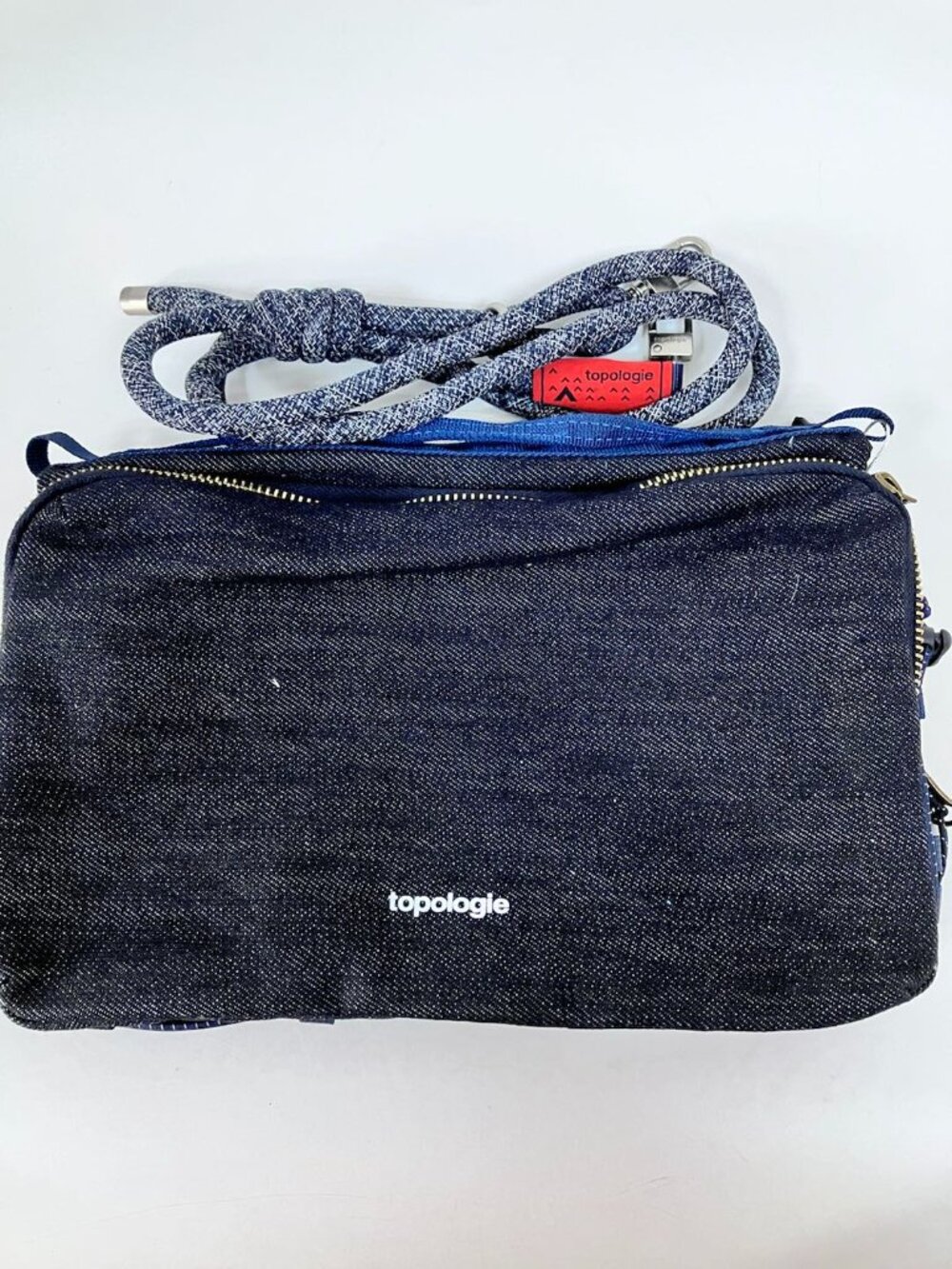 Pre-owned Topologie Denim Crossbody Bag Stylish Shoulder Handbag Sports Bag